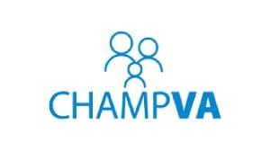 CHAMPVA logo with three-person family icon
